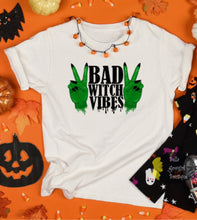 Load image into Gallery viewer, Bad Witch Vibes Halloween T-Shirt
