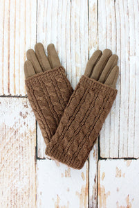 One Pair Smart Touch Gloves - Taupe