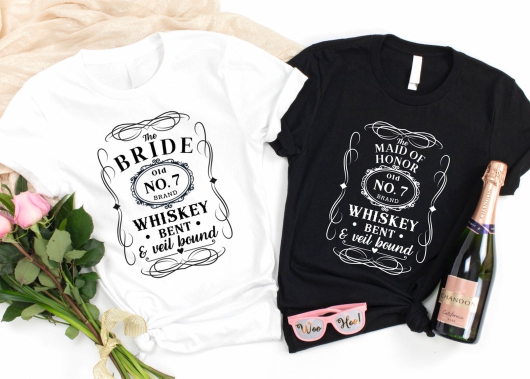 Bachelorette Party Bridal Shower Western Whiskey Women's T-Shirt