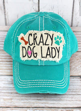 Load image into Gallery viewer, Crazy Dog Lady Distressed Hat
