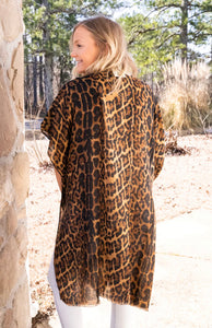 Leopard Kimono Brown