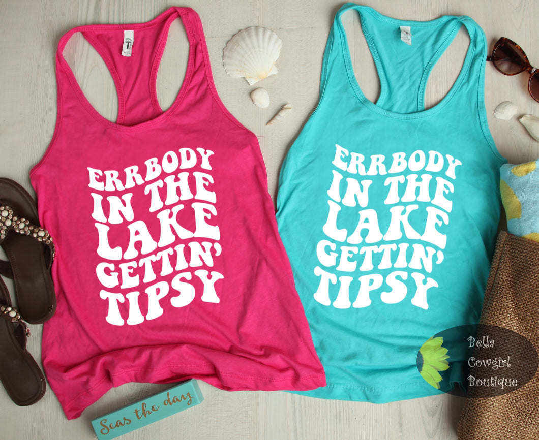 Errbody In The Lake Getting Tipsy Women's Tank Top