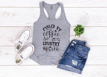 Load image into Gallery viewer, Fueled By Coffee And Country Music Women&#39;s Tank Top
