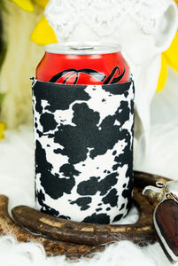 Cow Print Western Koozie Drink Sleeve