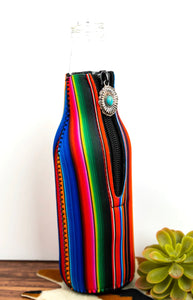 Serape Aztec Zip Up Koozie Drink Sleeve