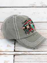 Load image into Gallery viewer, Leopard Happy Camper Steel Distressed Hat
