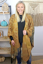 Load image into Gallery viewer, Lazy Leopard Western Ruana - Brown
