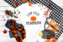 Load image into Gallery viewer, Farm Fresh Pumpkins Fall T-Shirt
