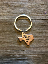 Load image into Gallery viewer, I love you to Texas &amp; back Key Chain
