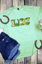 Load image into Gallery viewer, Lucky Horseshoe St. Patrick&#39;s Day Women&#39;s T-Shirt - Green
