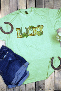 Lucky Horseshoe St. Patrick's Day Women's T-Shirt - Green