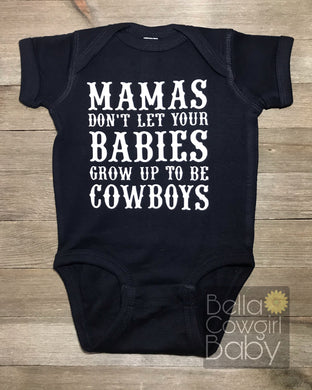 Mamas Don’t Let Your Babies Grow Up To Be Cowboys Country 