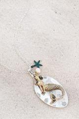 Mermaid Pendant Long Necklace