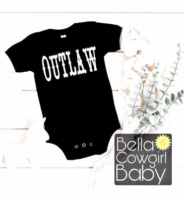 Outlaw Western Country Baby Onesie Bodysuit