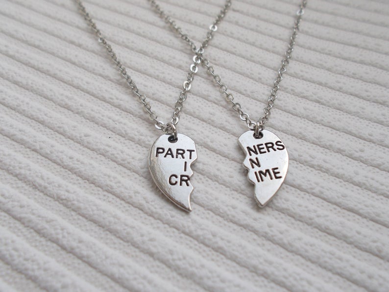 Partners In Crime Best Friends Necklace Set
