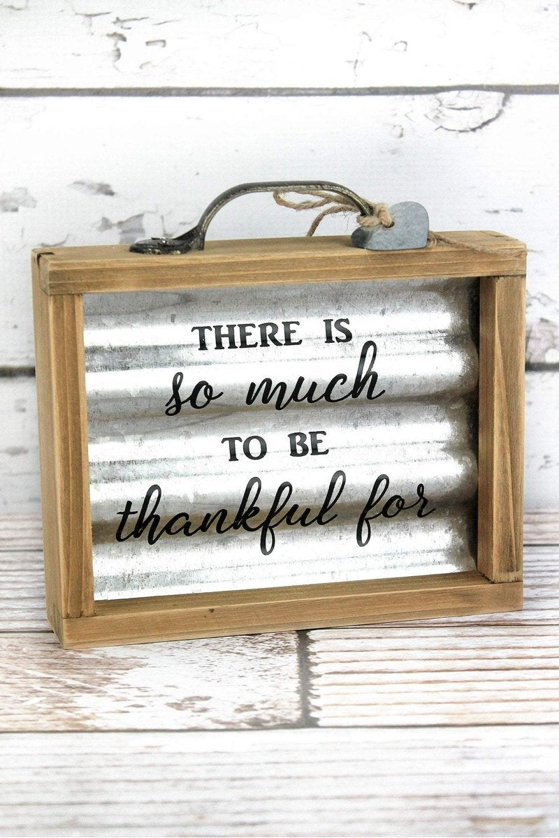 Thankful Farmhouse Decor Wall Sign